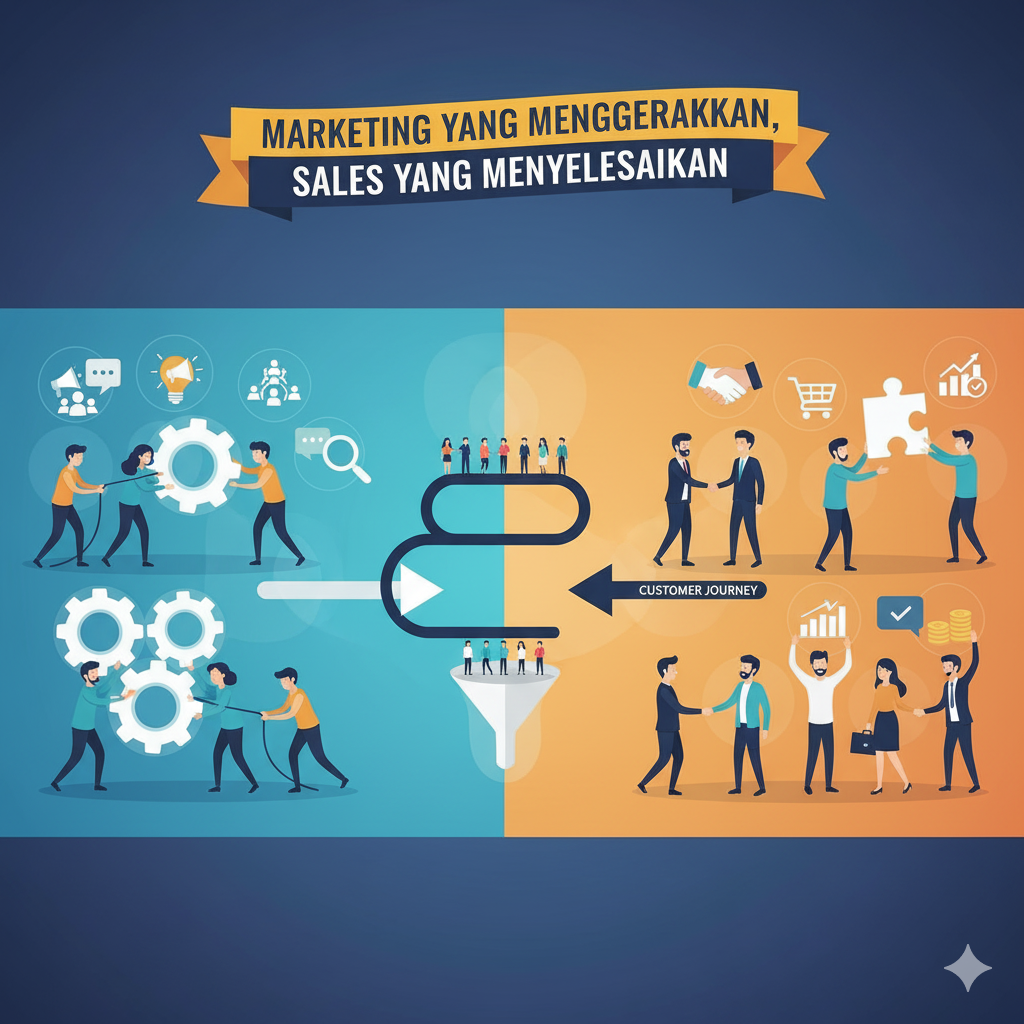 Marketing yang Menggerakkan, Sales yang Menyelesaikan