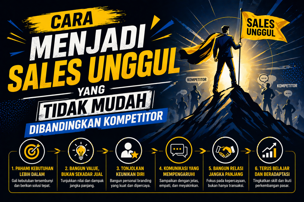 Cara Menjadi Sales Unggul yang Tidak Mudah Dibandingkan Kompetitor
