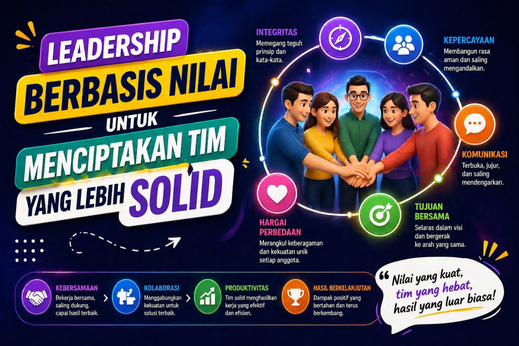 Leadership Berbasis Nilai untuk Menciptakan Tim yang Lebih Solid