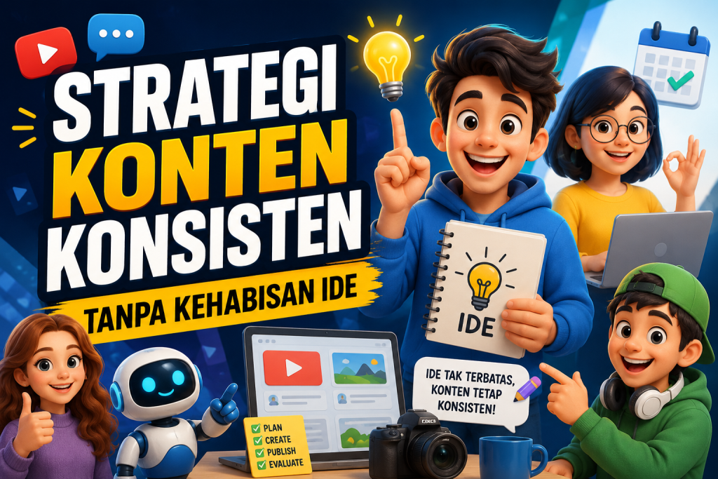 Strategi Konten Konsisten Tanpa Kehabisan Ide Strategi Konten Konsisten Tanpa Kehabisan Ide