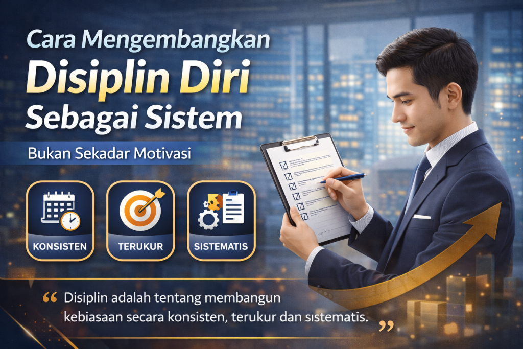 Cara Mengembangkan Disiplin Diri sebagai Sistem Bukan Sekadar Motivasi Cara Mengembangkan Disiplin Diri sebagai Sistem Bukan Sekadar Motivasi