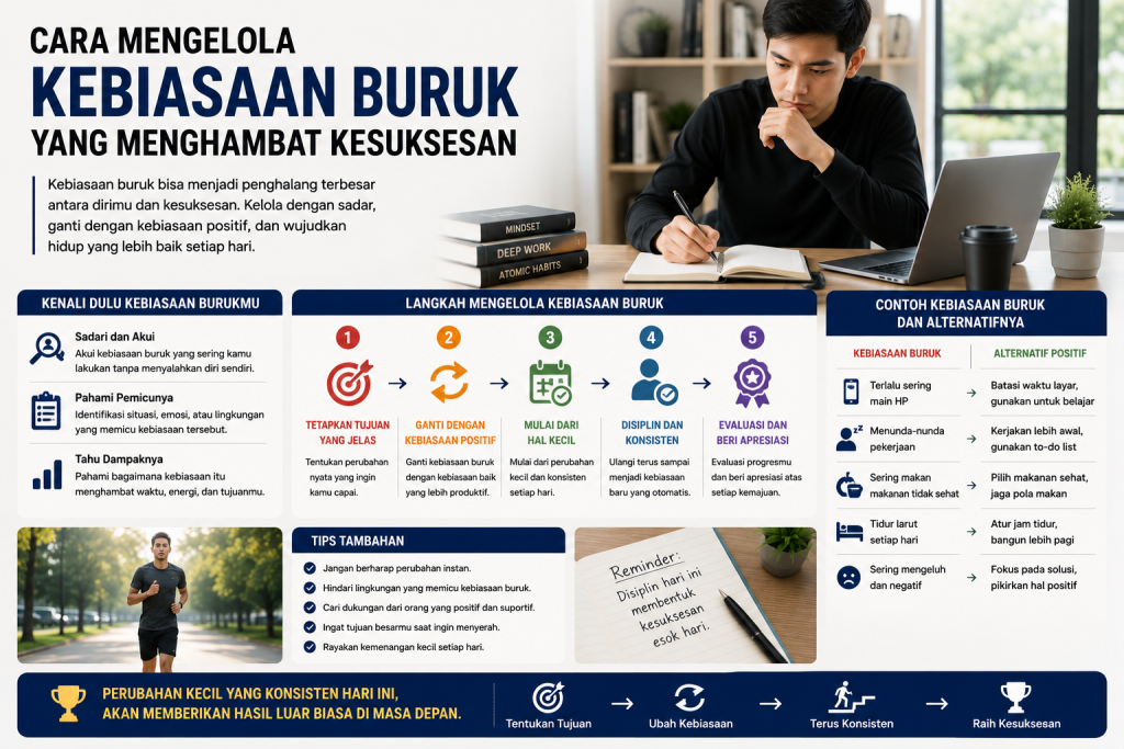 Cara Mengelola Kebiasaan Buruk yang Menghambat Kesuksesan