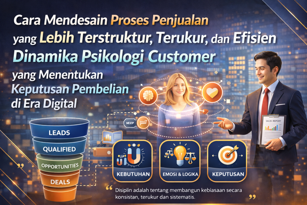 Cara Mendesain Proses Penjualan yang Lebih Terstruktur, Terukur, dan Efisien