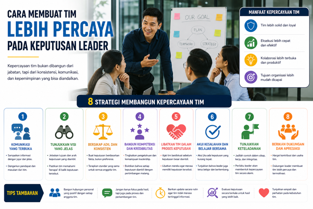 Cara Membuat Tim Lebih Percaya pada Keputusan Leader