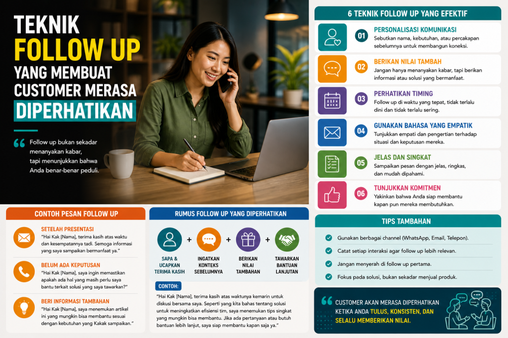 Teknik Follow Up yang Membuat Customer Merasa Diperhatikan yang Membuat Customer Merasa Diperhatikan