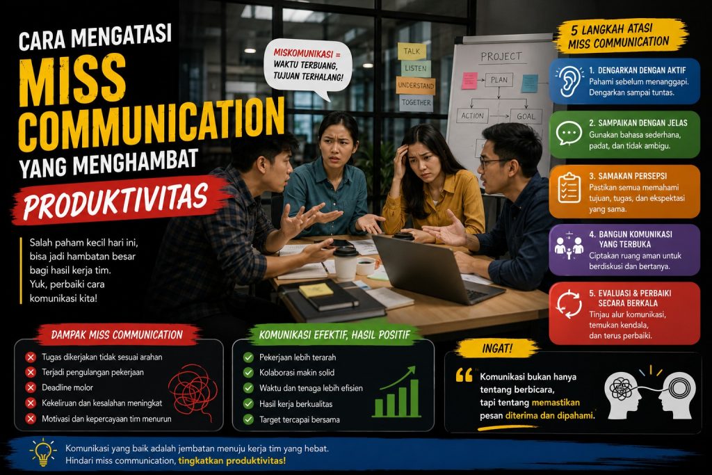 Cara Mengatasi Miss Communication yang Menghambat Produktivitas