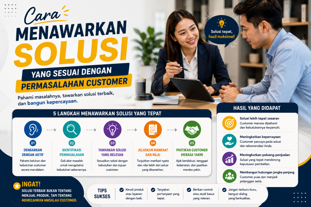 Cara Menawarkan Solusi yang Sesuai dengan Permasalahan Customer