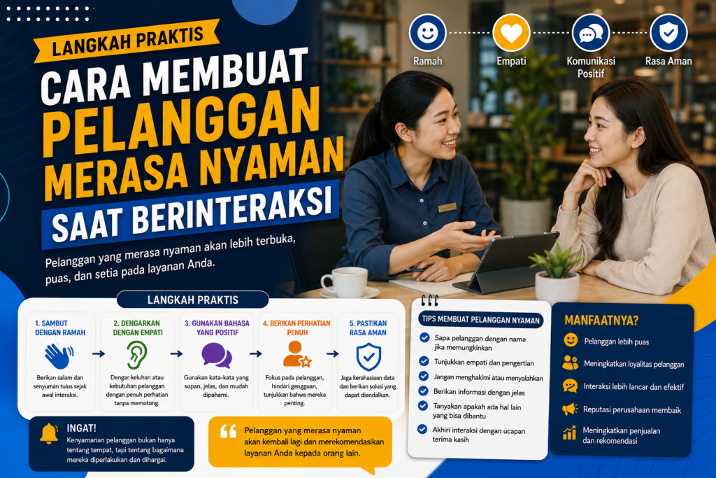 Cara Membuat Pelanggan Merasa Nyaman Saat Berinteraksi Cara Membuat Pelanggan Merasa Nyaman Saat Berinteraksi