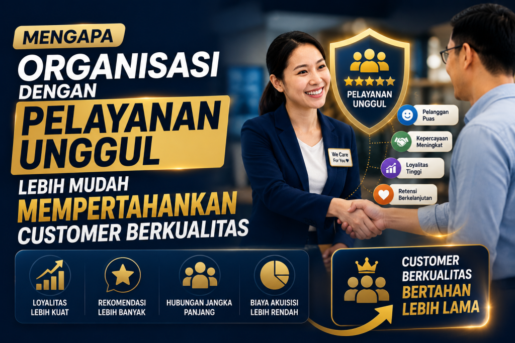 Mengapa Organisasi dengan Pelayanan Unggul Lebih Mudah Mempertahankan Customer Berkualitas