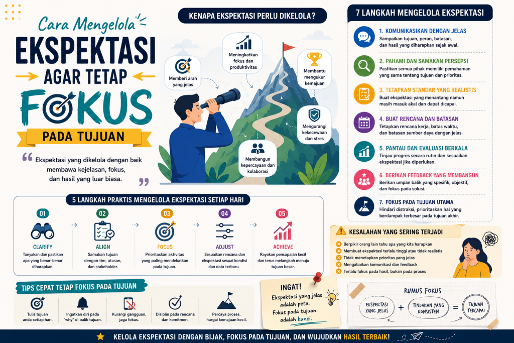 Cara Mengelola Ekspektasi agar Tetap Fokus pada Tujuan