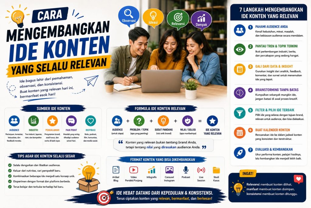 Cara Mengembangkan Ide Konten yang Selalu Relevan