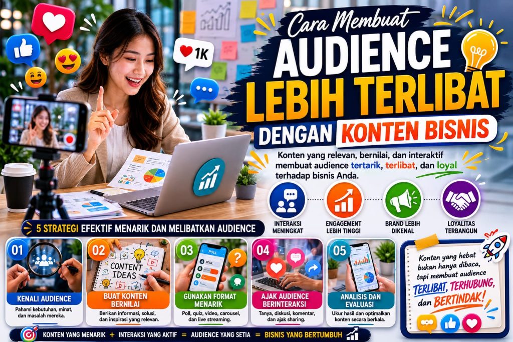 Cara Membuat Audience Lebih Terlibat dengan Konten Bisnis