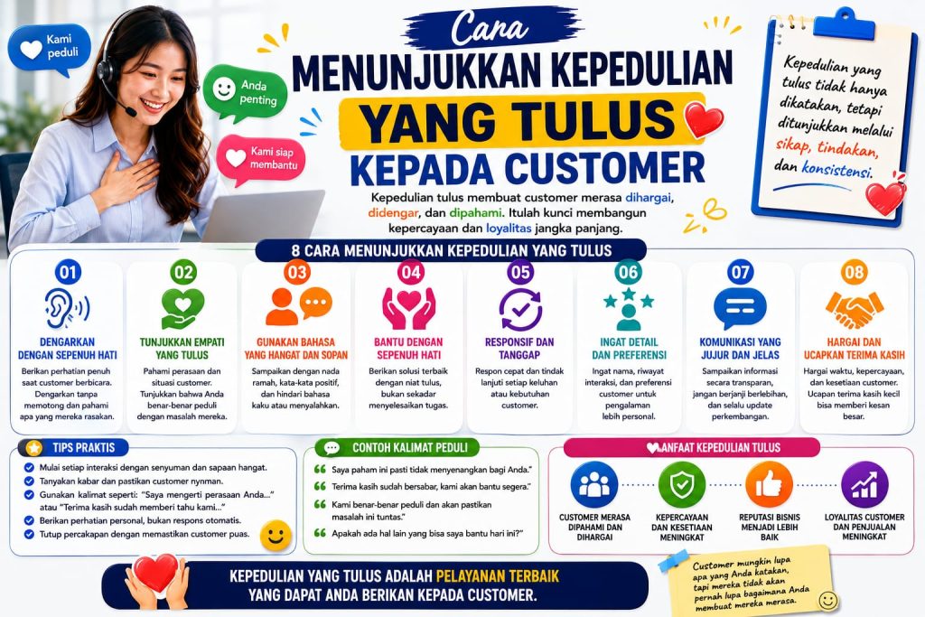 Cara Menunjukkan Kepedulian yang Tulus kepada Customer