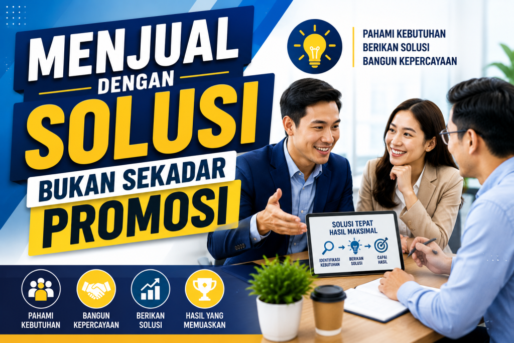Menjual dengan Solusi Bukan Sekadar Promosi