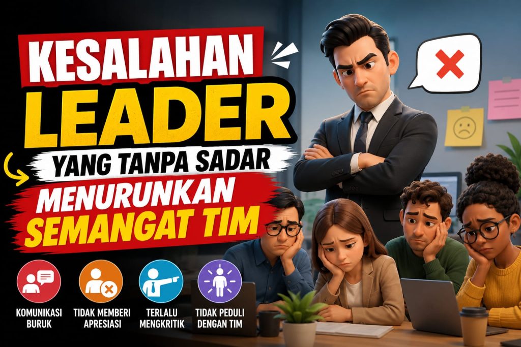 Kesalahan Leader yang Tanpa Sadar Menurunkan Semangat Tim