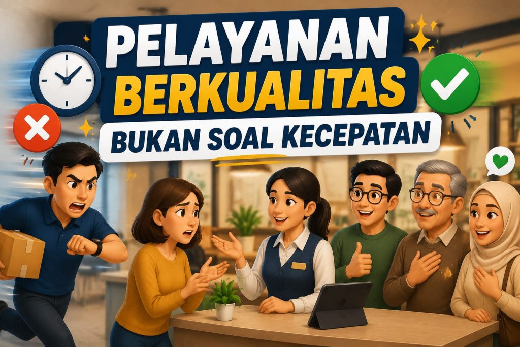Pelayanan Berkualitas Bukan Soal Kecepatan Pelayanan Berkualitas Bukan Soal Kecepatan