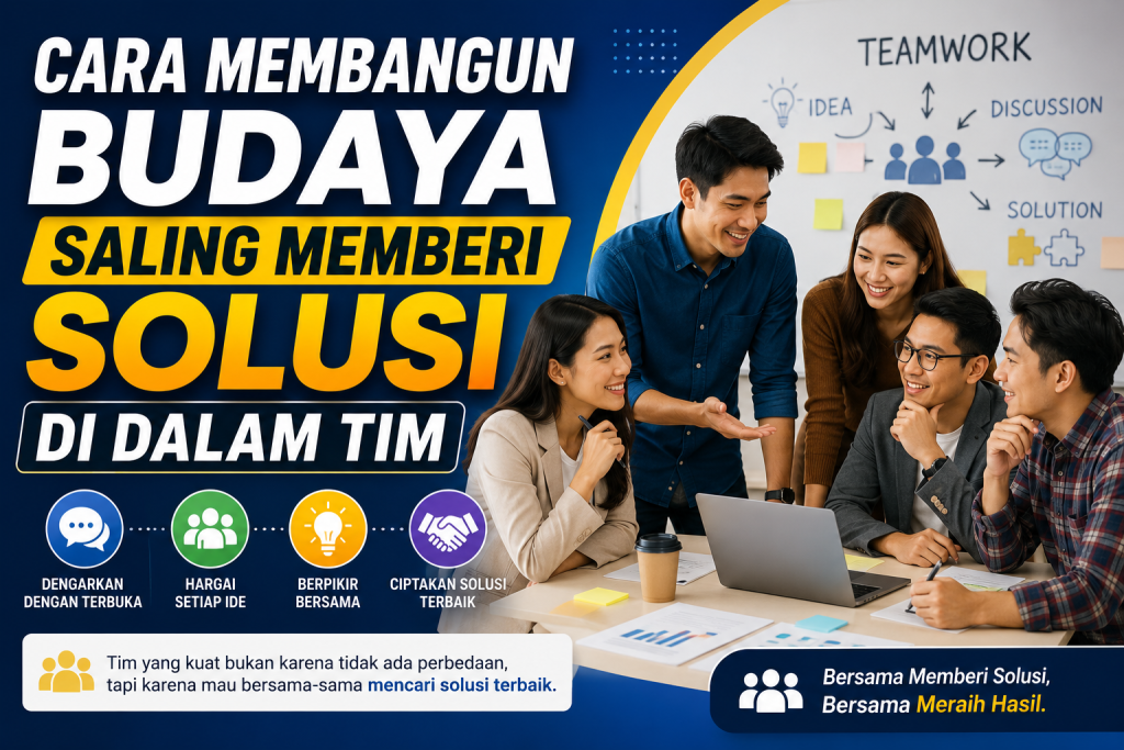 Cara Membangun Budaya Saling Memberi Solusi di Dalam Tim